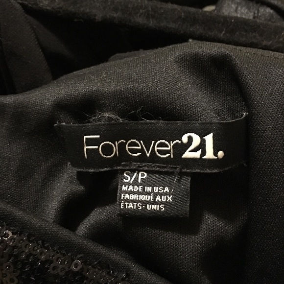 Forever 21 Black Sequined Party Prom Dress - Picture 3 of 3